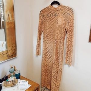 Naked Wardrobe Bodycon Mesh Dress